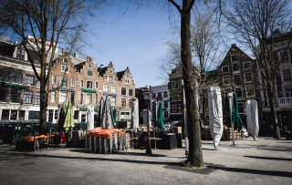 Fotoserie Floris Heuer lege terrassen in Amsterdam