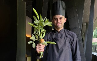 Spanish Michelin starred restaurant Les Cols serves ode to volcanic mountains