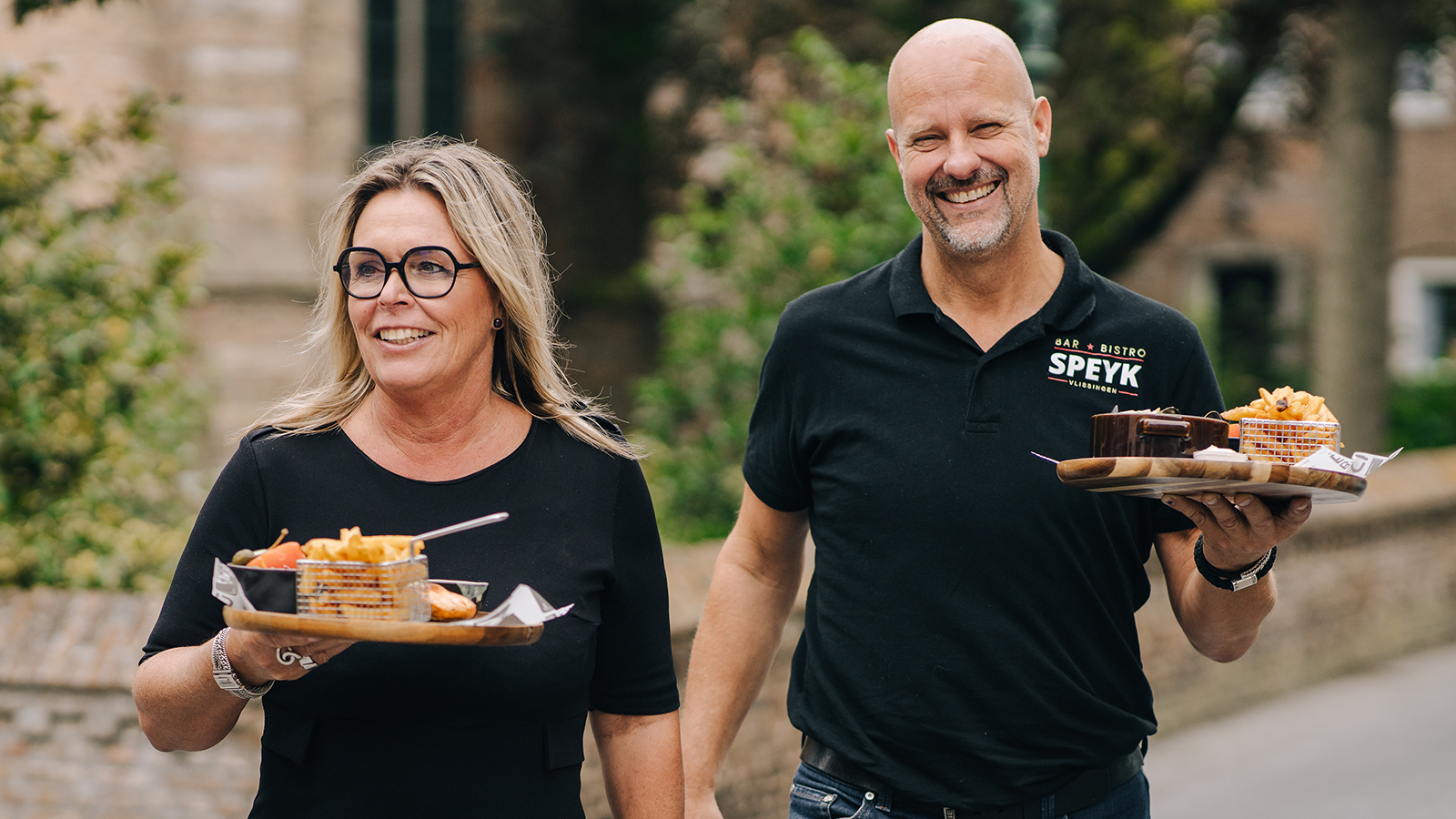 Ondernemers Dennis Phoelich en Petra Koole van Bar & Bistro Spey