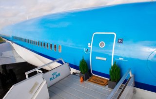 Een vliegtuig van KLM op Airbnb