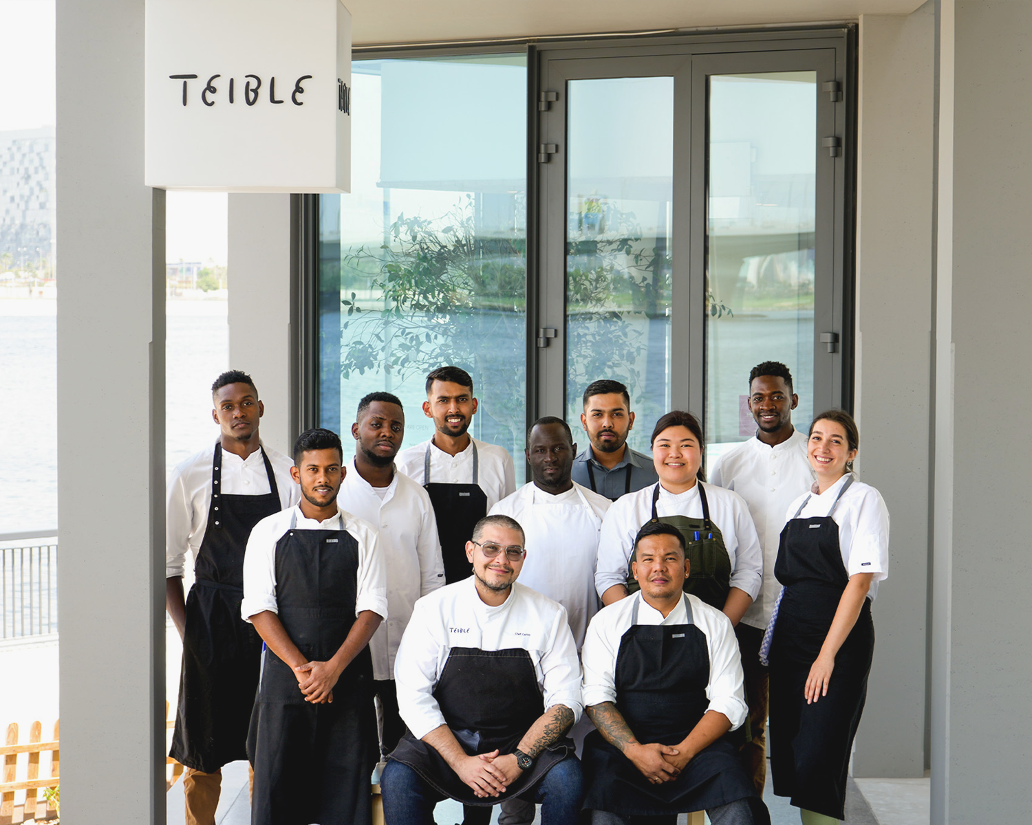 Team Teible, zittend links: chef Carlos Frunze de Garza. Foto: Teible