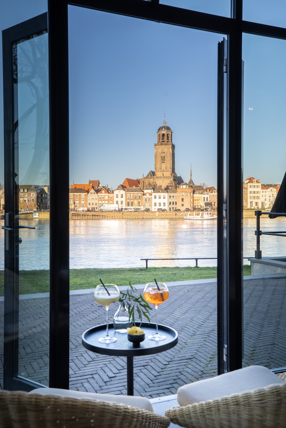 Uitzicht op de binnenstad | IJssel restobar