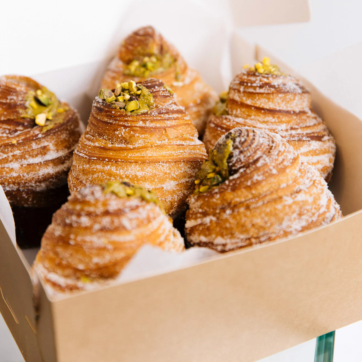 Pistache cruffins van Saint-Jean